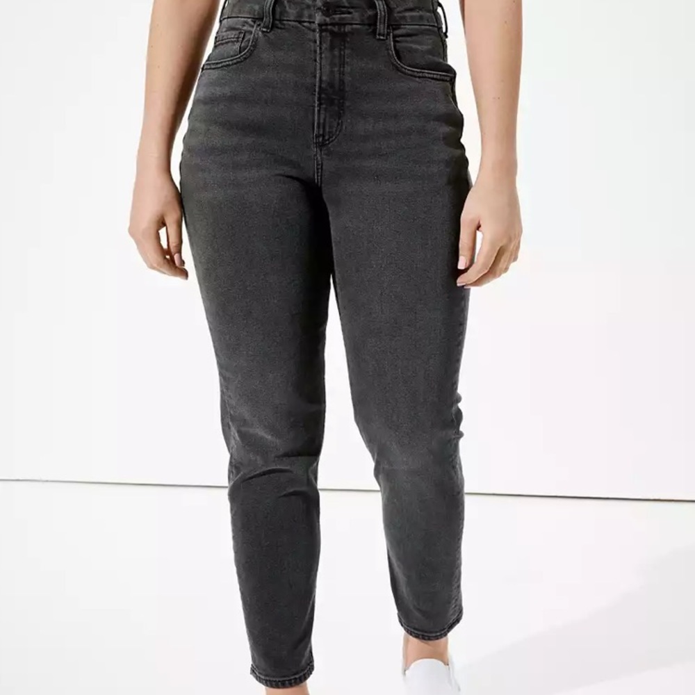 American Eagle Black Mom Jeans
